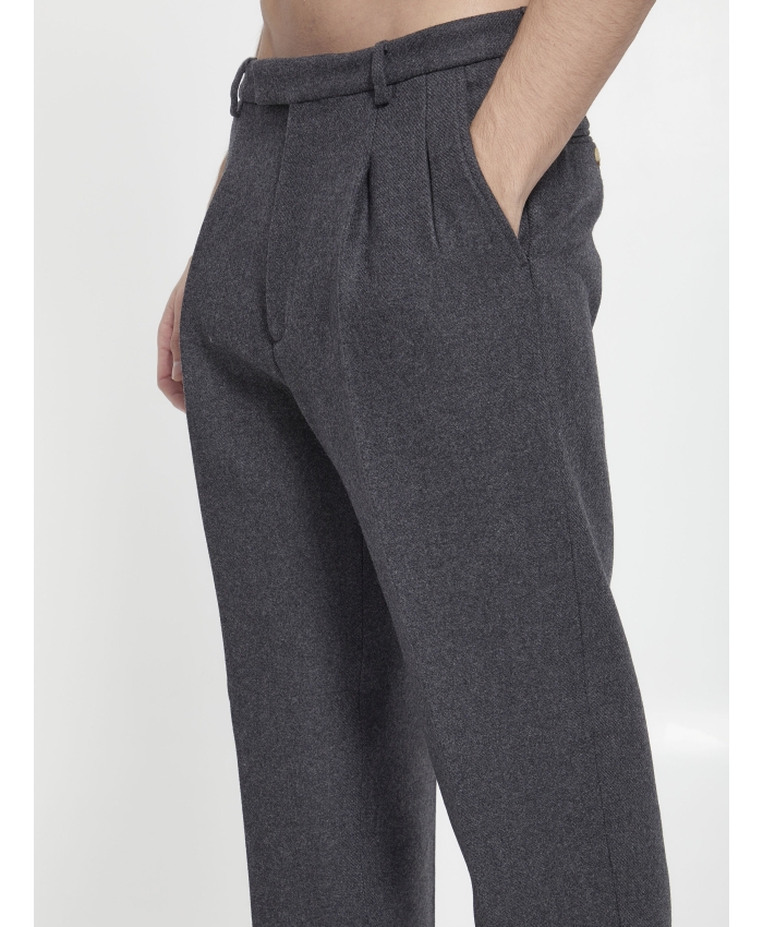 GUCCI - Pantaloni in lana e cashmere