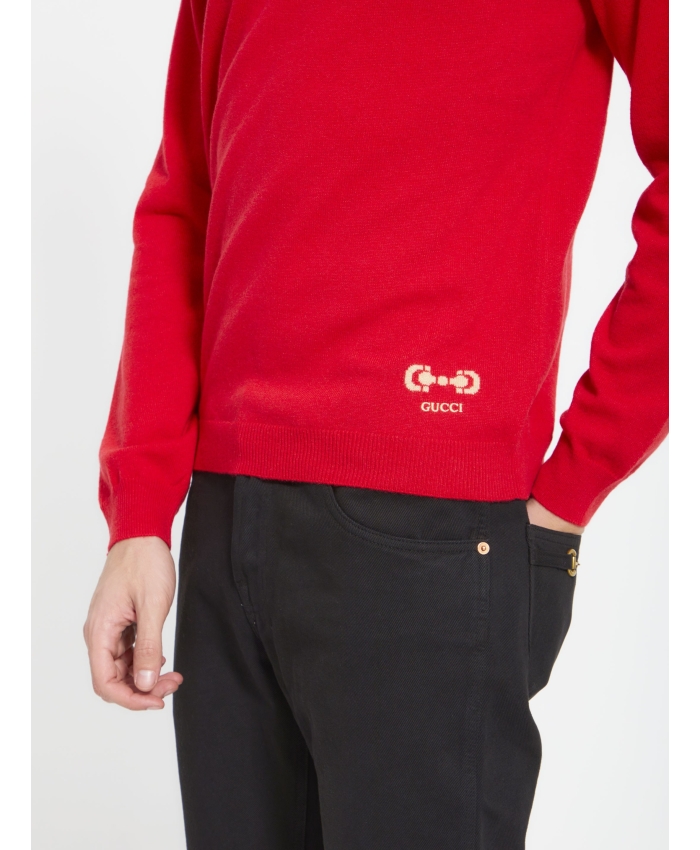 GUCCI - Red cashmere jumper
