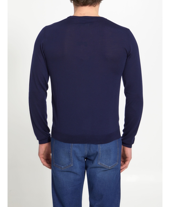 GUCCI - Blue wool jumper
