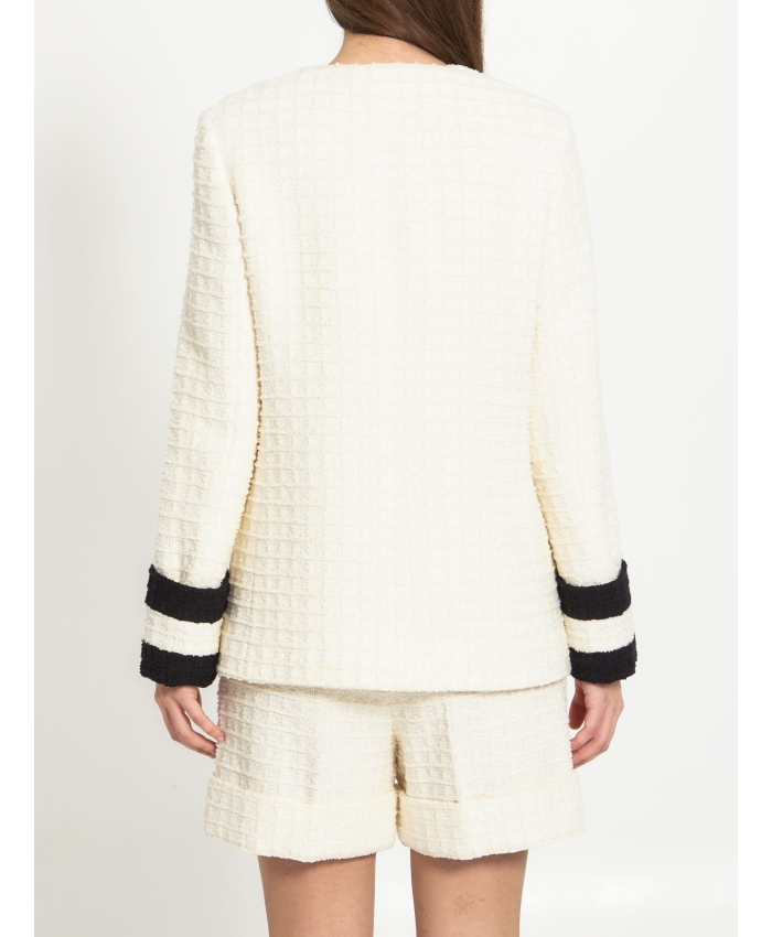 GUCCI - Ivory tweed jacket