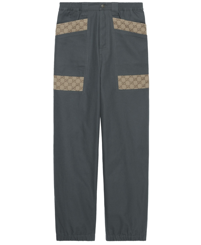 GUCCI - GG cotton trousers