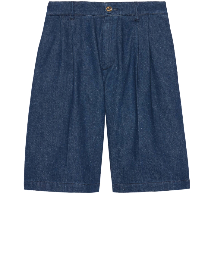 GUCCI - Blue denim shorts