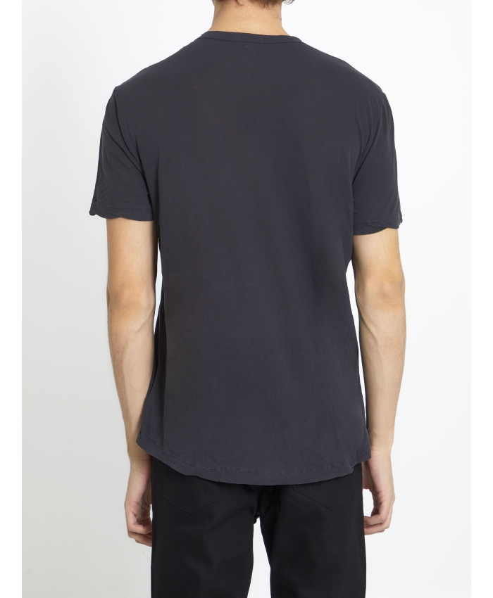 JAMES PERSE - Charcoal cotton t-shirt