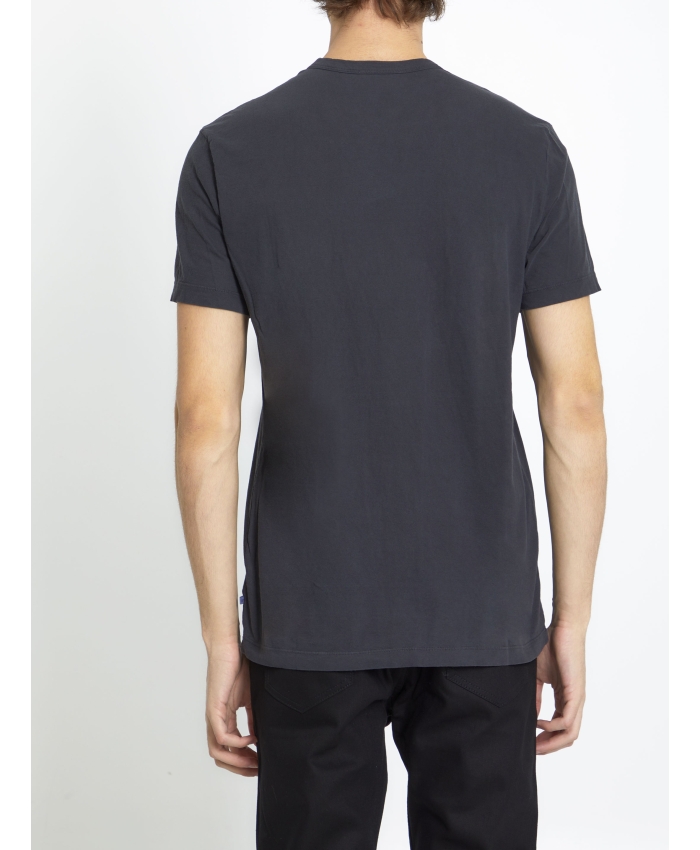 JAMES PERSE - T-shirt in cotone piombo