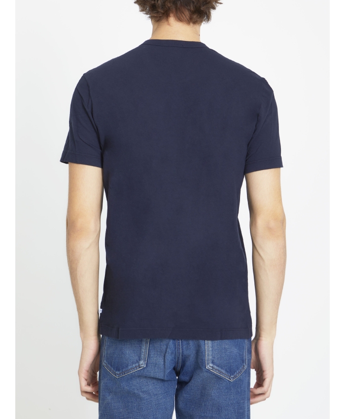JAMES PERSE - T-shirt in cotone blu