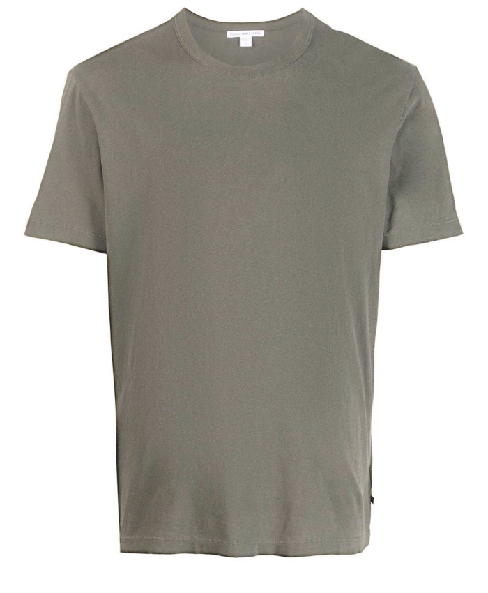 JAMES PERSE - T-shirt in cotone tortora
