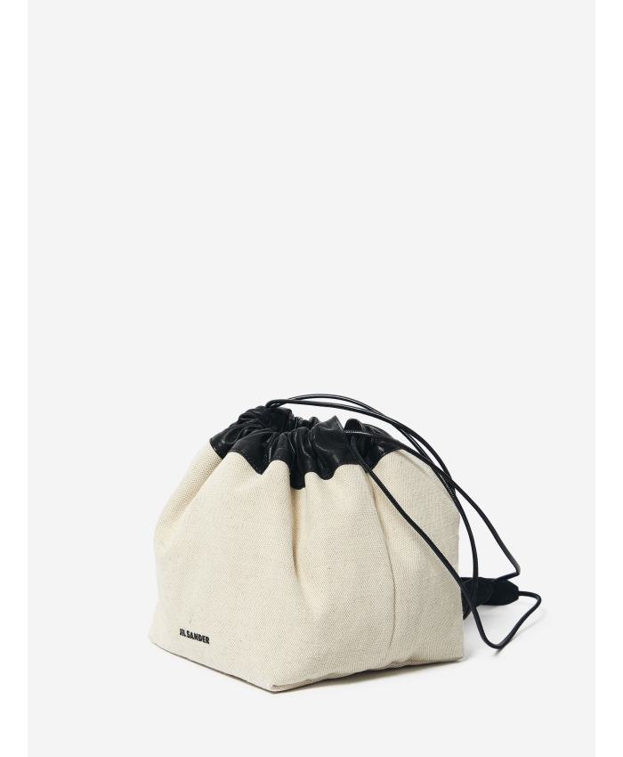 JIL SANDER - Linen canvas Dumpling bag