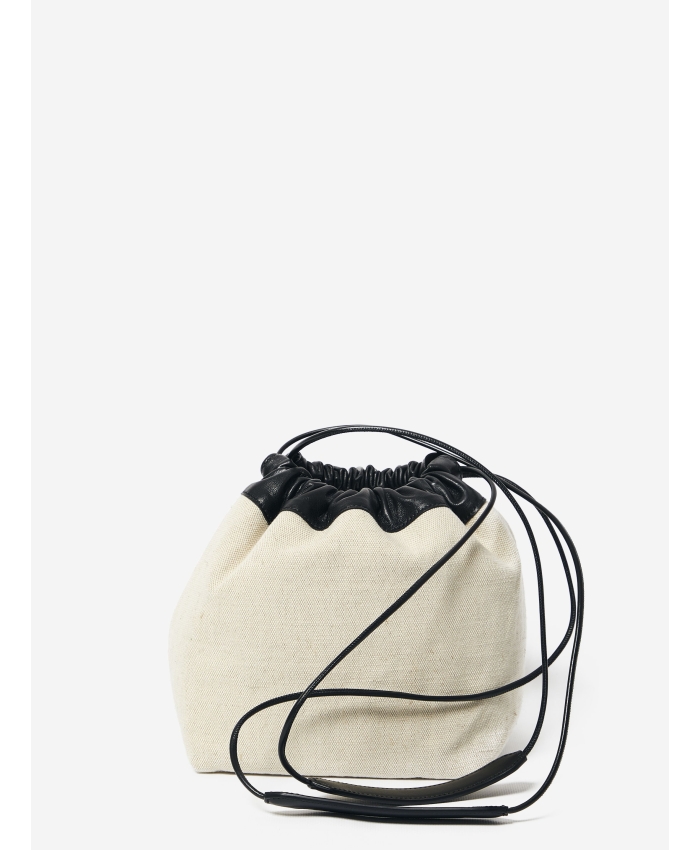 JIL SANDER - Linen canvas Dumpling bag