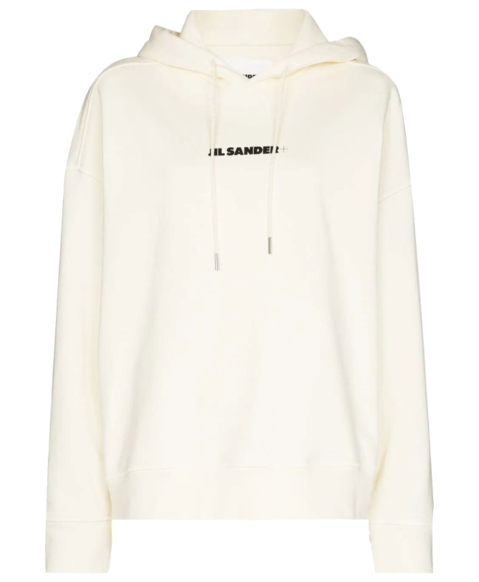 JIL SANDER - Cotton hoodie with logo