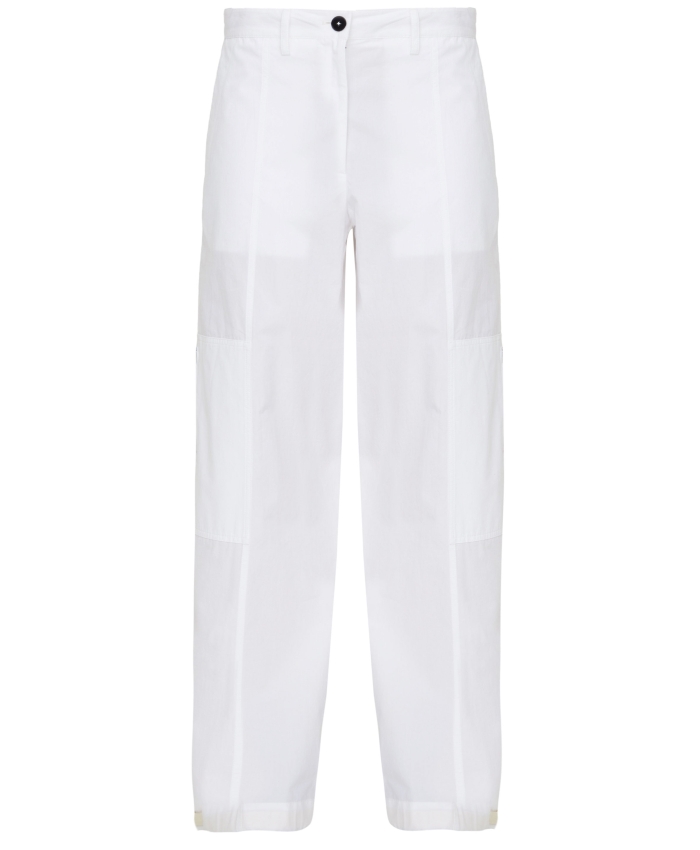 JIL SANDER - Pantaloni in cotone bianco