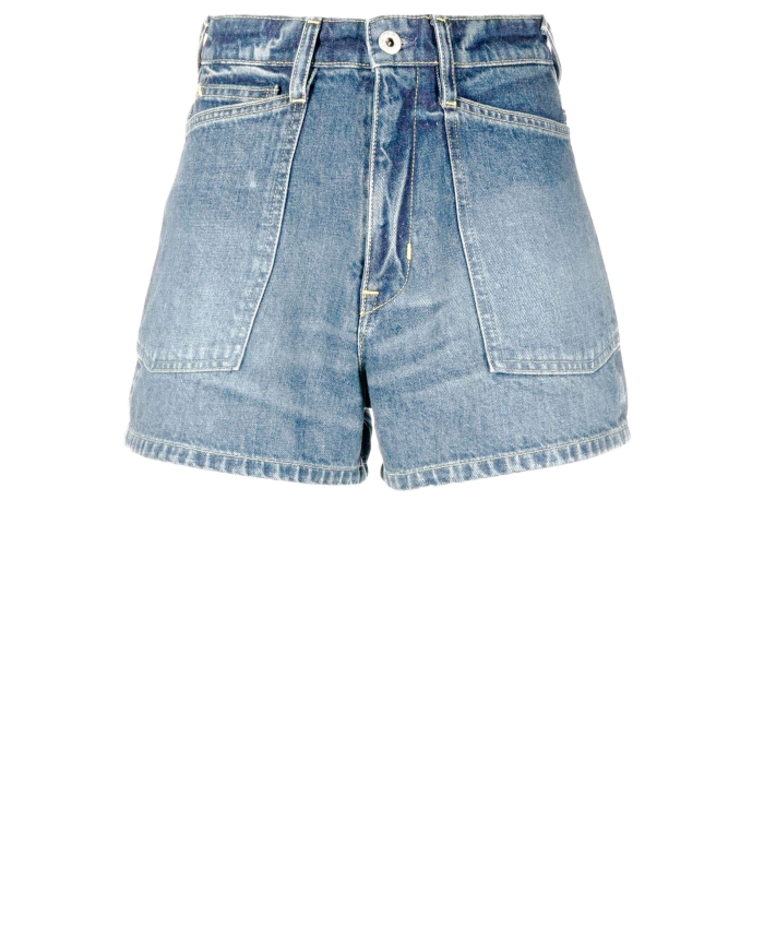 KENZO - Shorts in denim azzurro