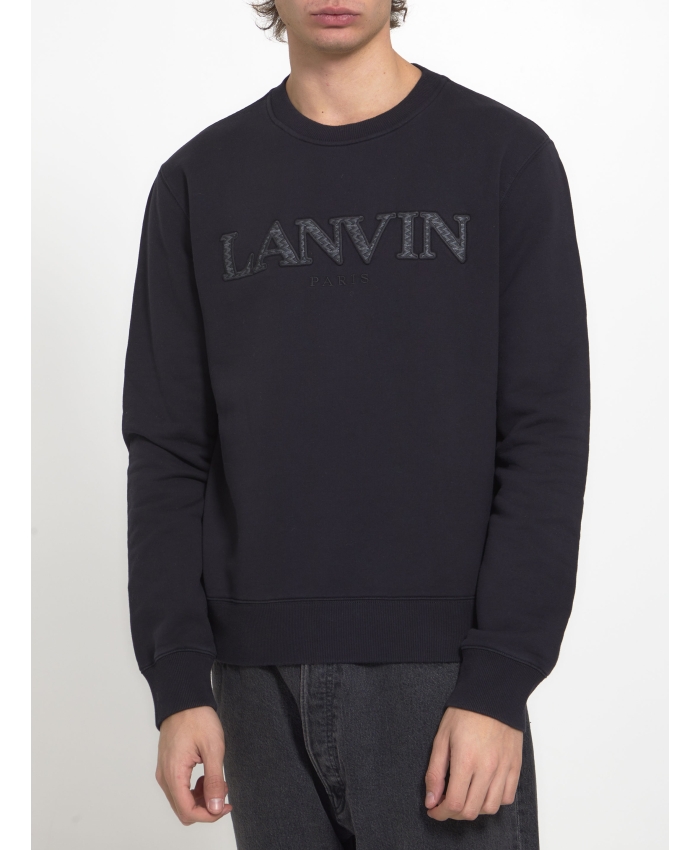 LANVIN - Cotton sweatshirt with logo
