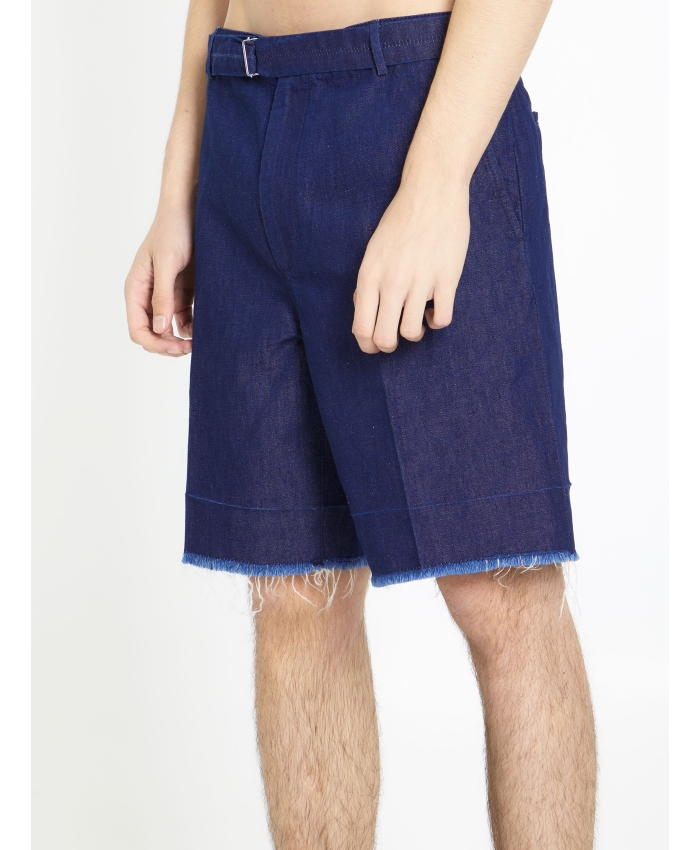 LANVIN - Blue denim bermuda shorts