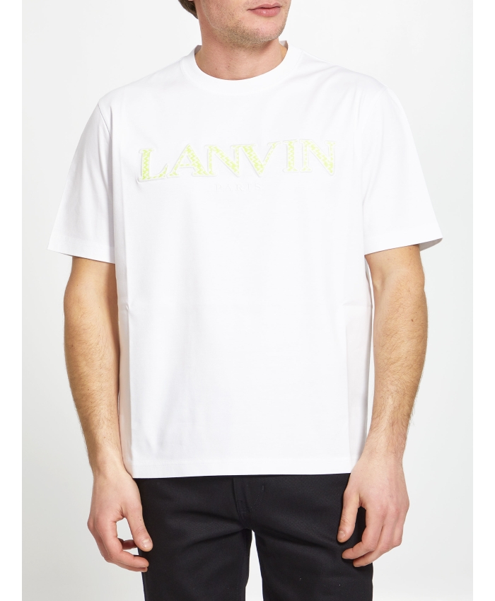 LANVIN - T-shirt bianca con logo
