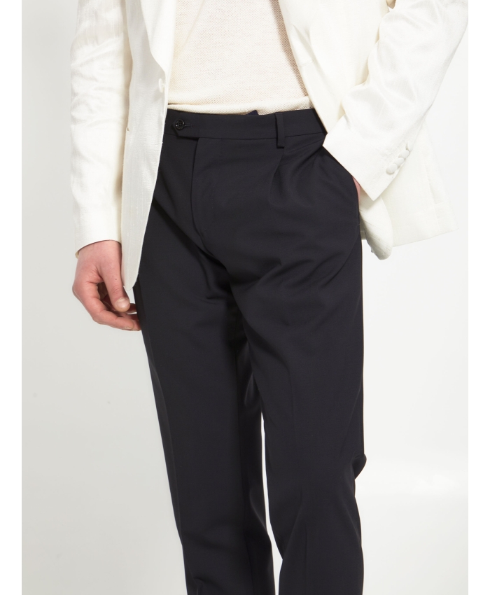 LARDINI - Black wool trousers