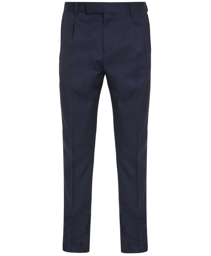 LARDINI - Pantaloni in lana blu
