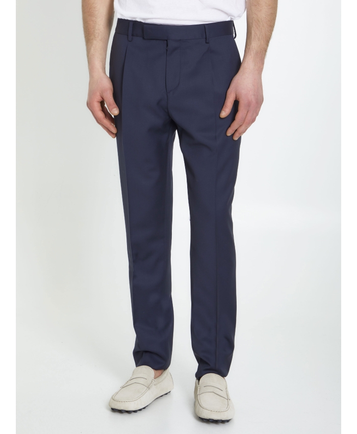 LARDINI - Blue wool trousers