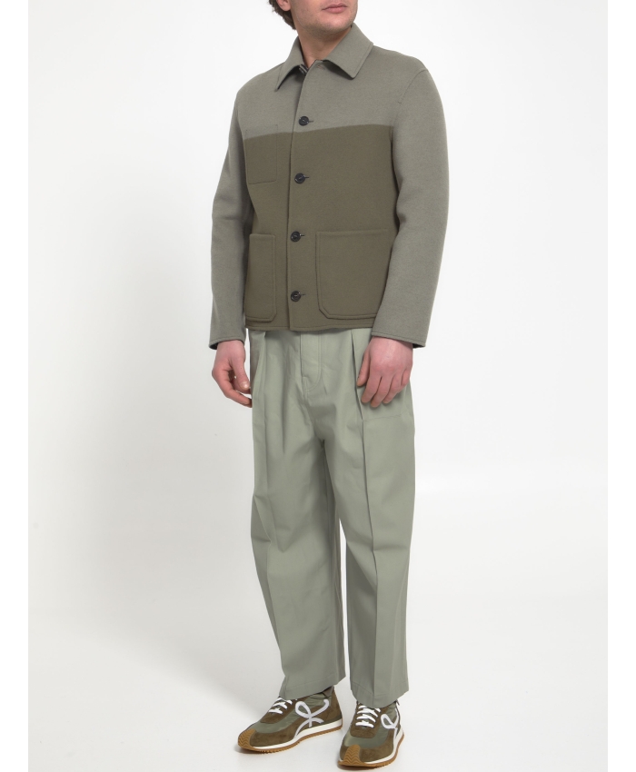 LOEWE - Pantaloni in cotone verde