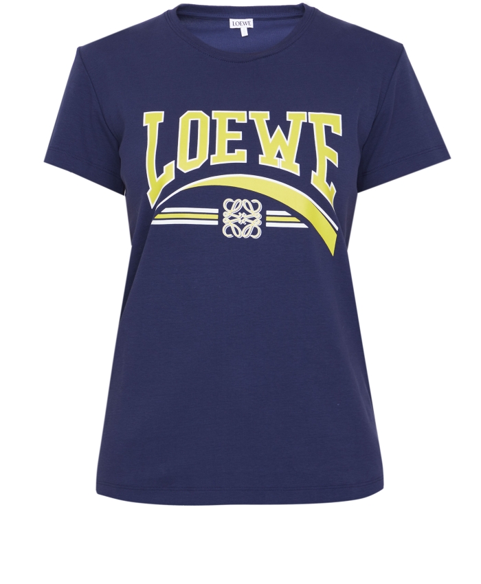 LOEWE - Blue cotton t-shirt