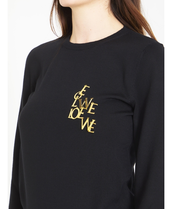 LOEWE - Maglione in lana con charm