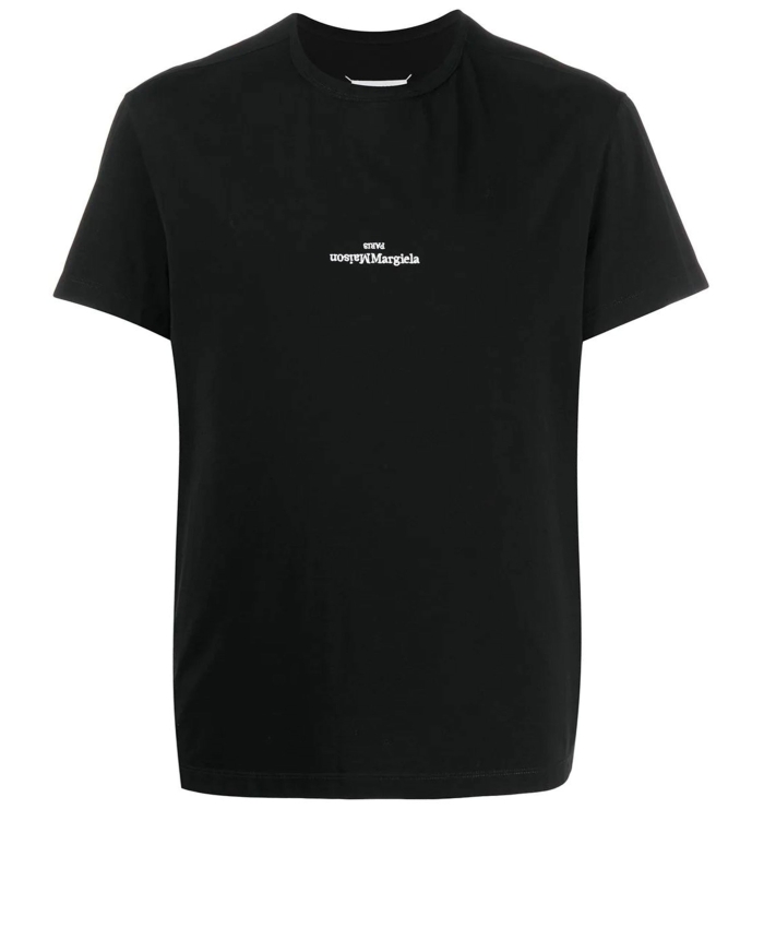 MAISON MARGIELA - Black cotton t-shirt