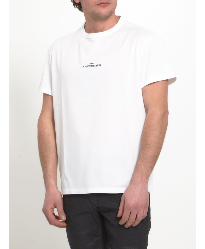 MAISON MARGIELA - T-shirt in cotone bianco