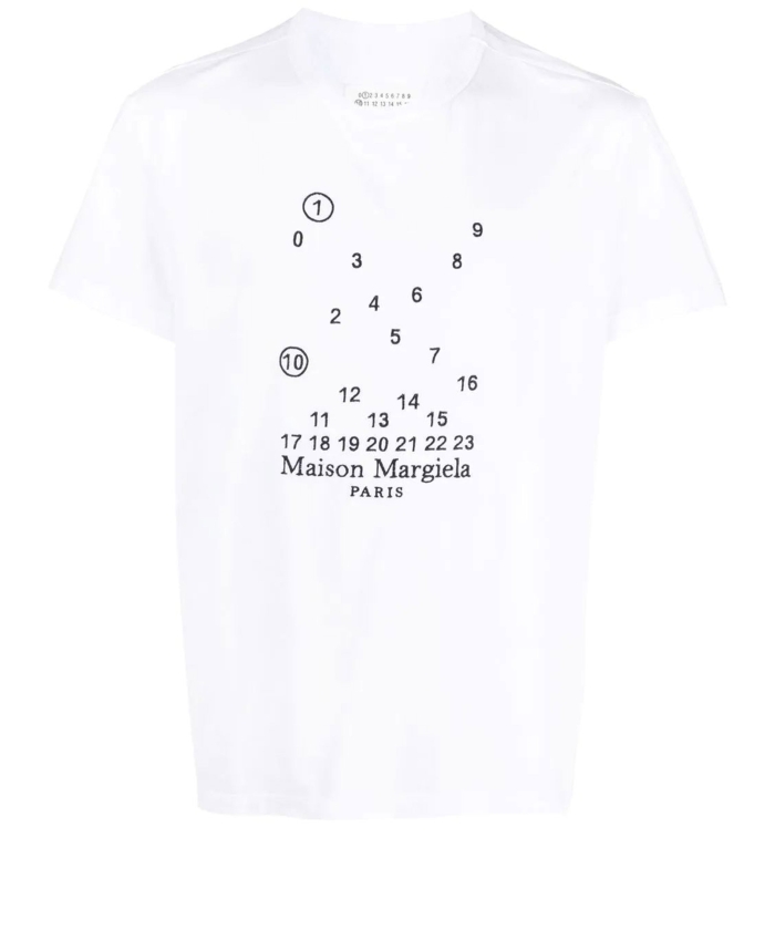 MAISON MARGIELA - Numerical logo t-shirt