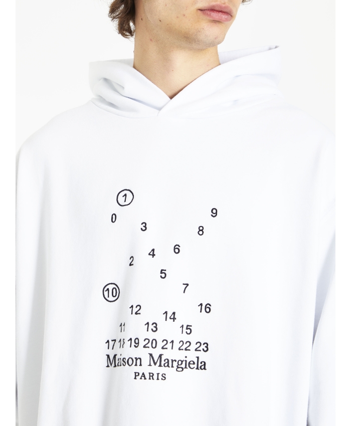 MAISON MARGIELA - Numerical logo hoodie
