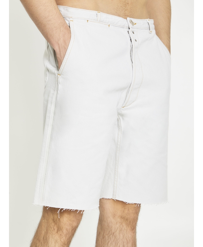 MAISON MARGIELA - Shorts in denim di cotone