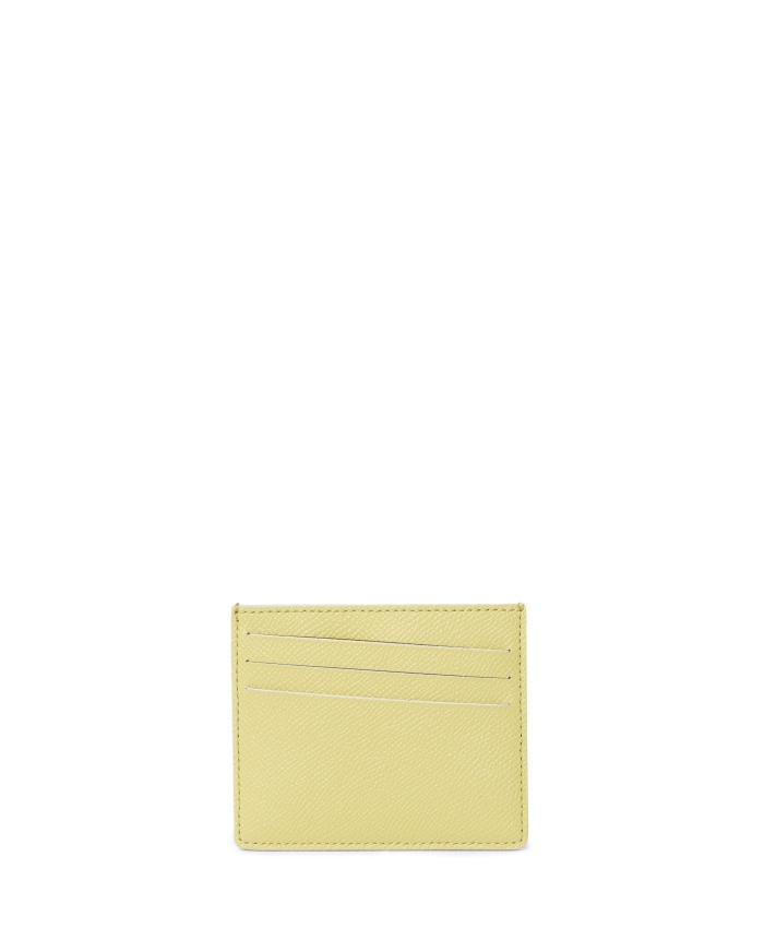 MAISON MARGIELA - Lime leather cardholder