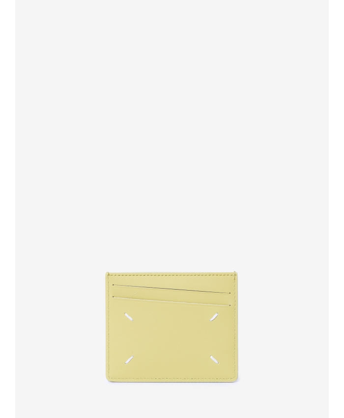 MAISON MARGIELA - Lime leather cardholder