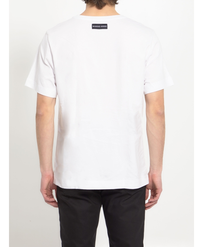 MARINE SERRE - T-shirt in cotone con logo