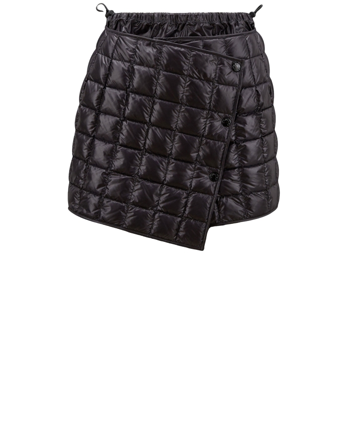MONCLER - Black padded skirt