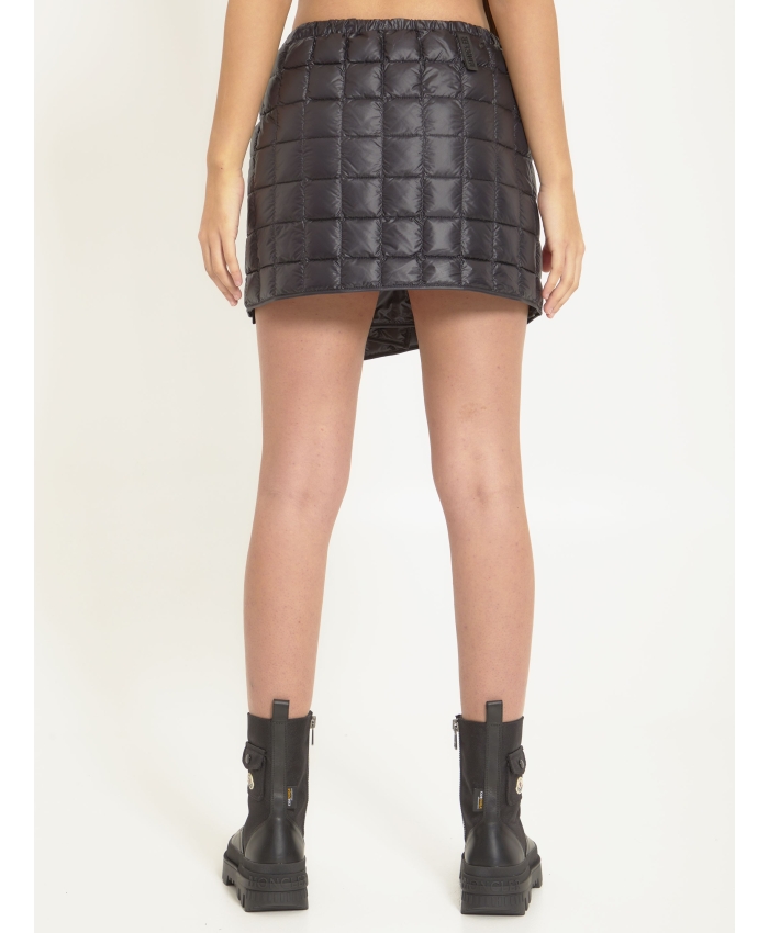 MONCLER - Black padded skirt