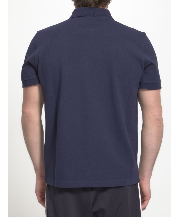 MONCLER - Piqué cotton polo shirt