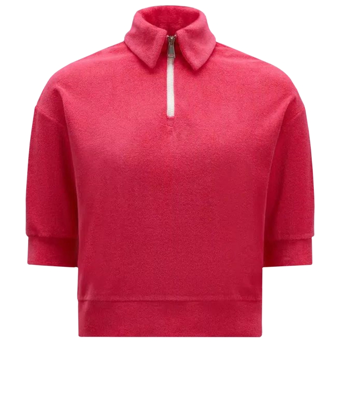 MONCLER - Terrycloth polo shirt