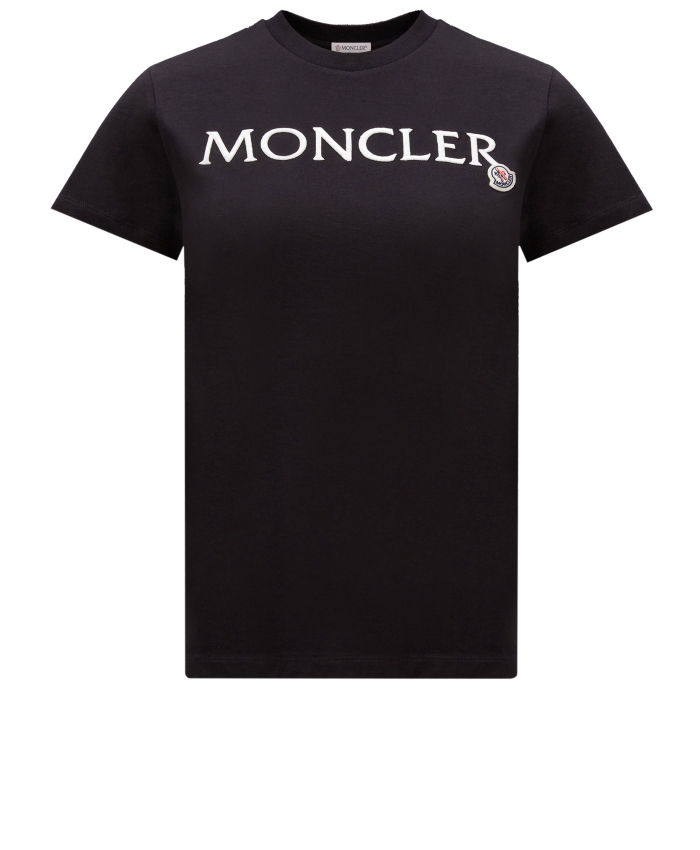 MONCLER - Black t-shirt with logo