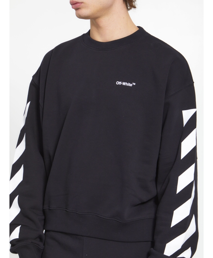 OFF WHITE - Diagonal Helvetica sweatshirt