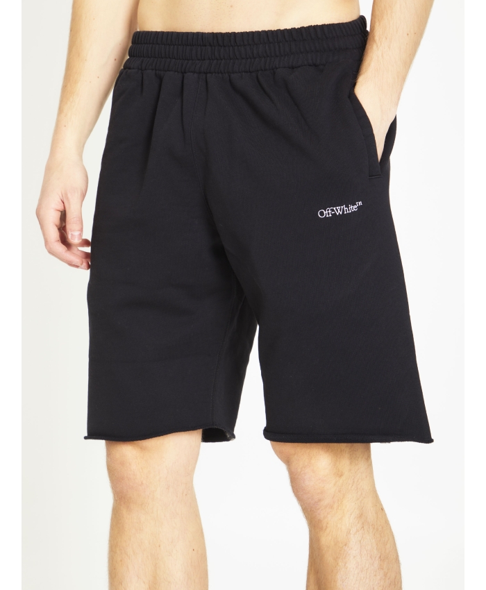 OFF WHITE - Scribble Diag bermuda shorts