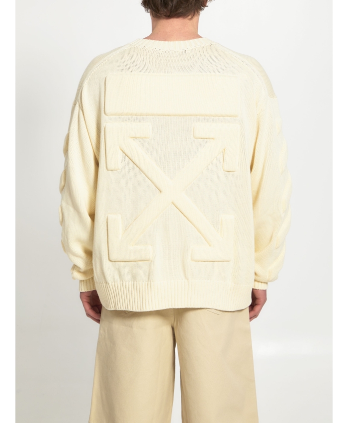 OFF WHITE - 3D Diag Knit sweater