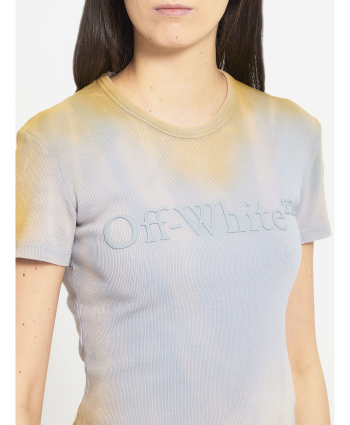 OFF WHITE - T-shirt Laundry Ribbed Basic