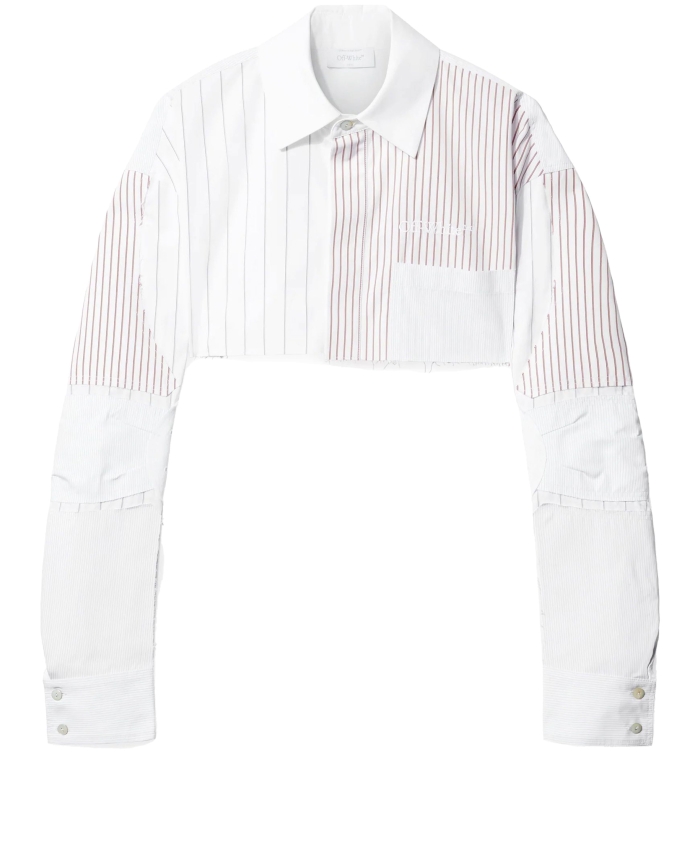 OFF WHITE - Camicia Motorcycle crop