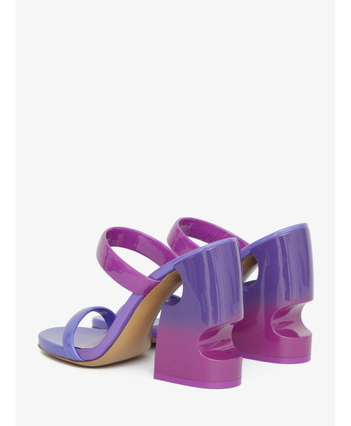 OFF WHITE - Dégradé sandals with Meteor heel