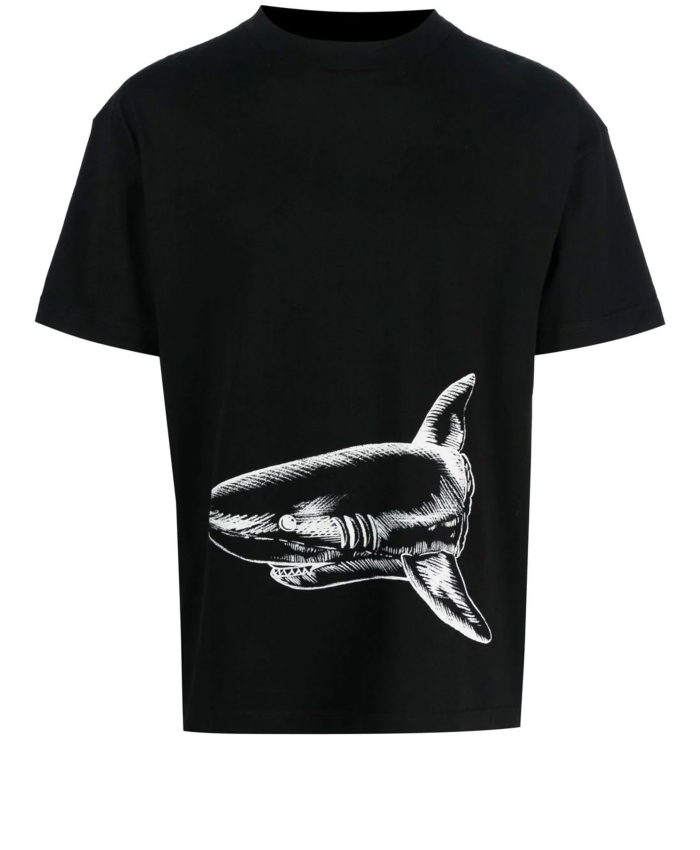 PALM ANGELS - T-shirt con stampa Broken Shark