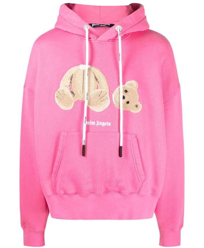 PALM ANGELS - Bear print hoodie