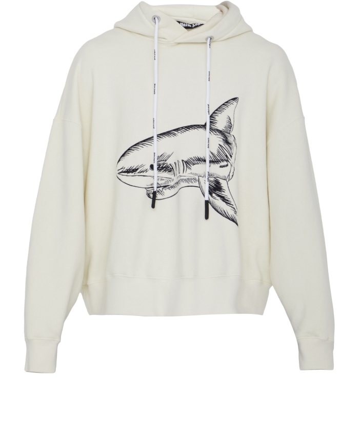 PALM ANGELS - Broken Shark print hoodie