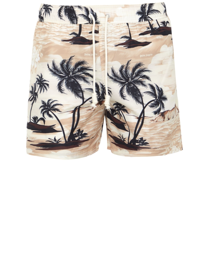 PALM ANGELS - Printed swim shorts