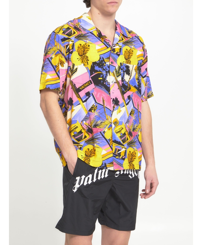 PALM ANGELS - Miami Mix print shirt