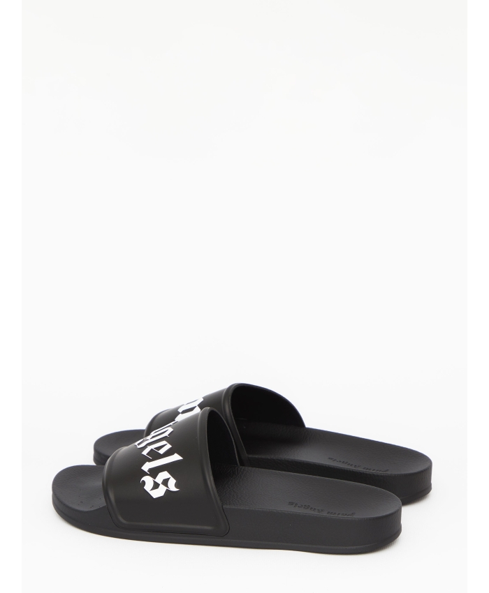 PALM ANGELS - Rubber slides with logo