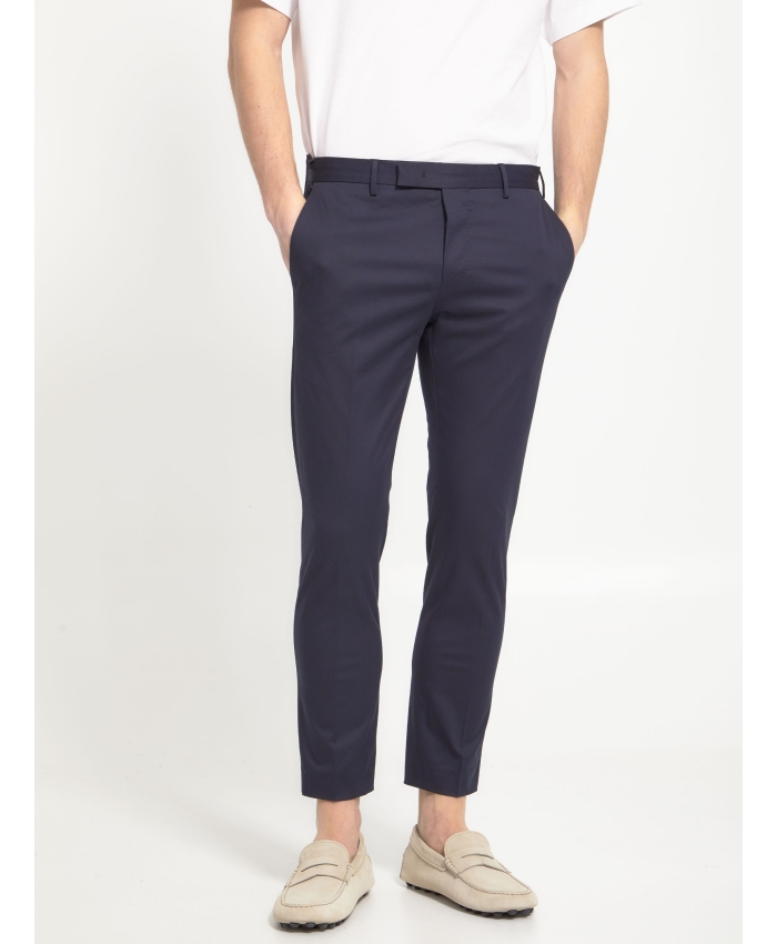 PT TORINO - Pantaloni in gabardina blu